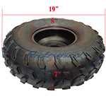 19x7-8 8 Left Front Wheel Rim Tire Assembly for 125cc-200cc ATVs 19-7-8